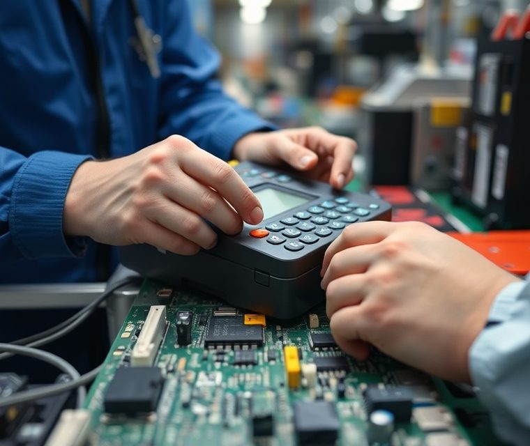 Línea de producción de terminales de autoservicio